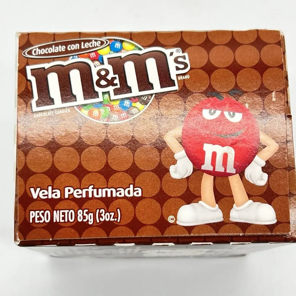 Star Brite M&Ms Scented Candle RED Chocolate  3oz NIB